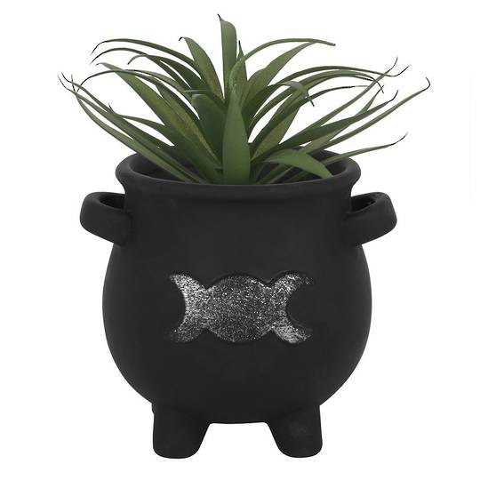 Triple Moon Cauldron Plant Pot image 0